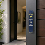 Genesis Classic Mezuzah for Door – Handmade Premium Clear Acrylic Case – Model LSN-10060