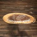 Live Edge Black Walnut Challah Board – White Epoxy Inlay Hebrew Engraving – Personalized Walnut Shabbat Serving Board – Handmade North American Walnut (Hamotzi Blessing