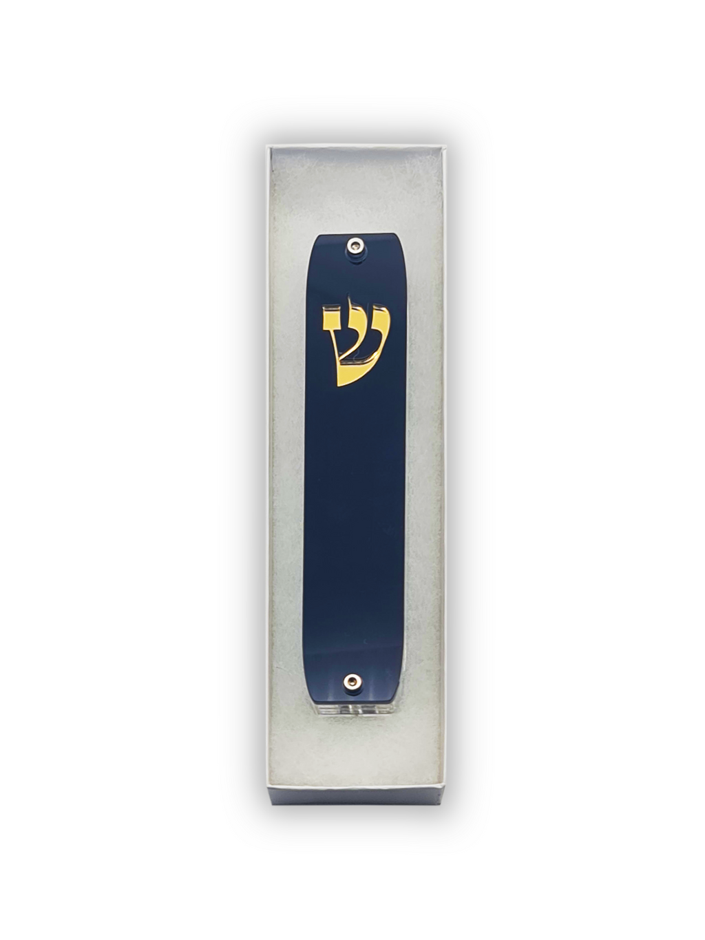 Genesis Classic Mezuzah for Door – Handmade Premium Clear Acrylic Case – Model LSN-10002
