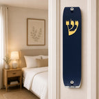 Genesis Classic Mezuzah for Door – Handmade Premium Clear Acrylic Case – Model LSN-10002