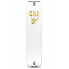 Genesis Classic Mezuzah for Door – Handmade Premium Clear Acrylic Case – Model LSN-10003