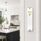 Genesis Classic Mezuzah for Door – Handmade Premium Clear Acrylic Case – Model LSN-10003