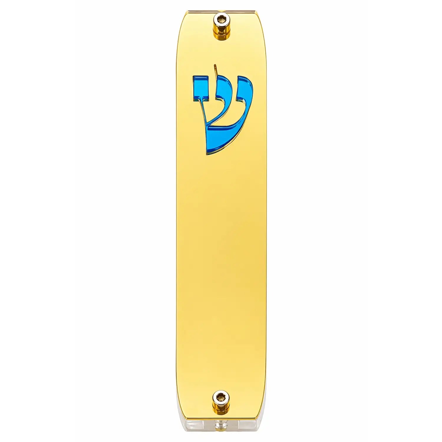 Genesis Classic Mezuzah for Door – Handmade Premium Clear Acrylic Case – Model LSN-10005