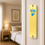 Genesis Classic Mezuzah for Door – Handmade Premium Clear Acrylic Case – Model LSN-10005