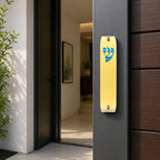 Genesis Classic Mezuzah for Door – Handmade Premium Clear Acrylic Case – Model LSN-10005
