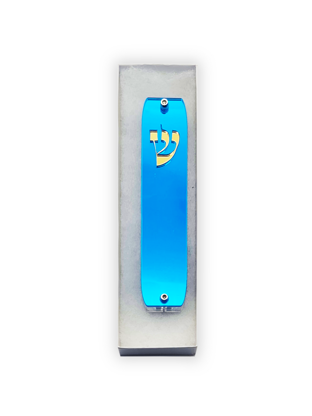 Genesis Classic Mezuzah for Door – Handmade Premium Clear Acrylic Case – Model LSN-10006
