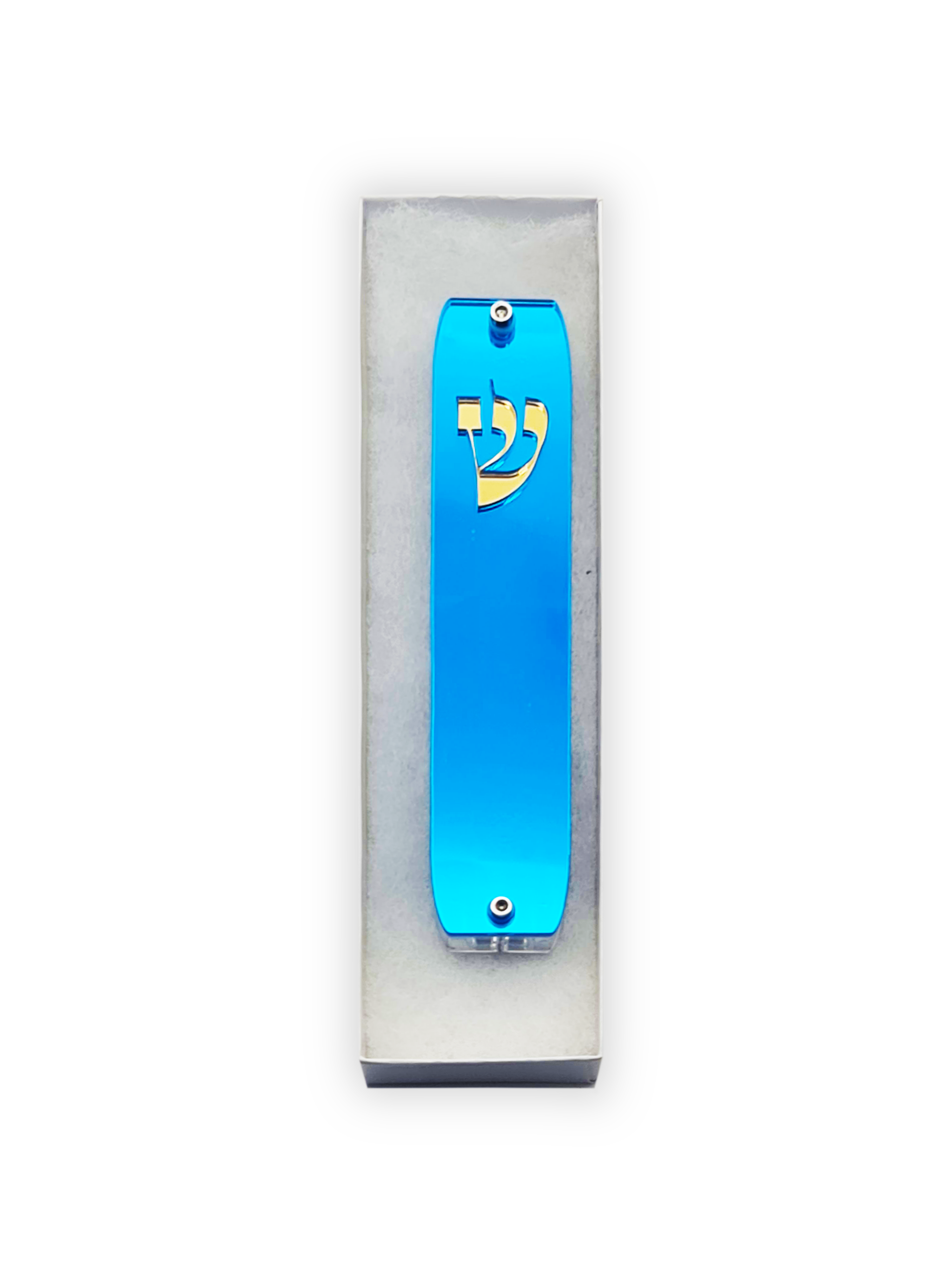 Genesis Classic Mezuzah for Door – Handmade Premium Clear Acrylic Case – Model LSN-10006