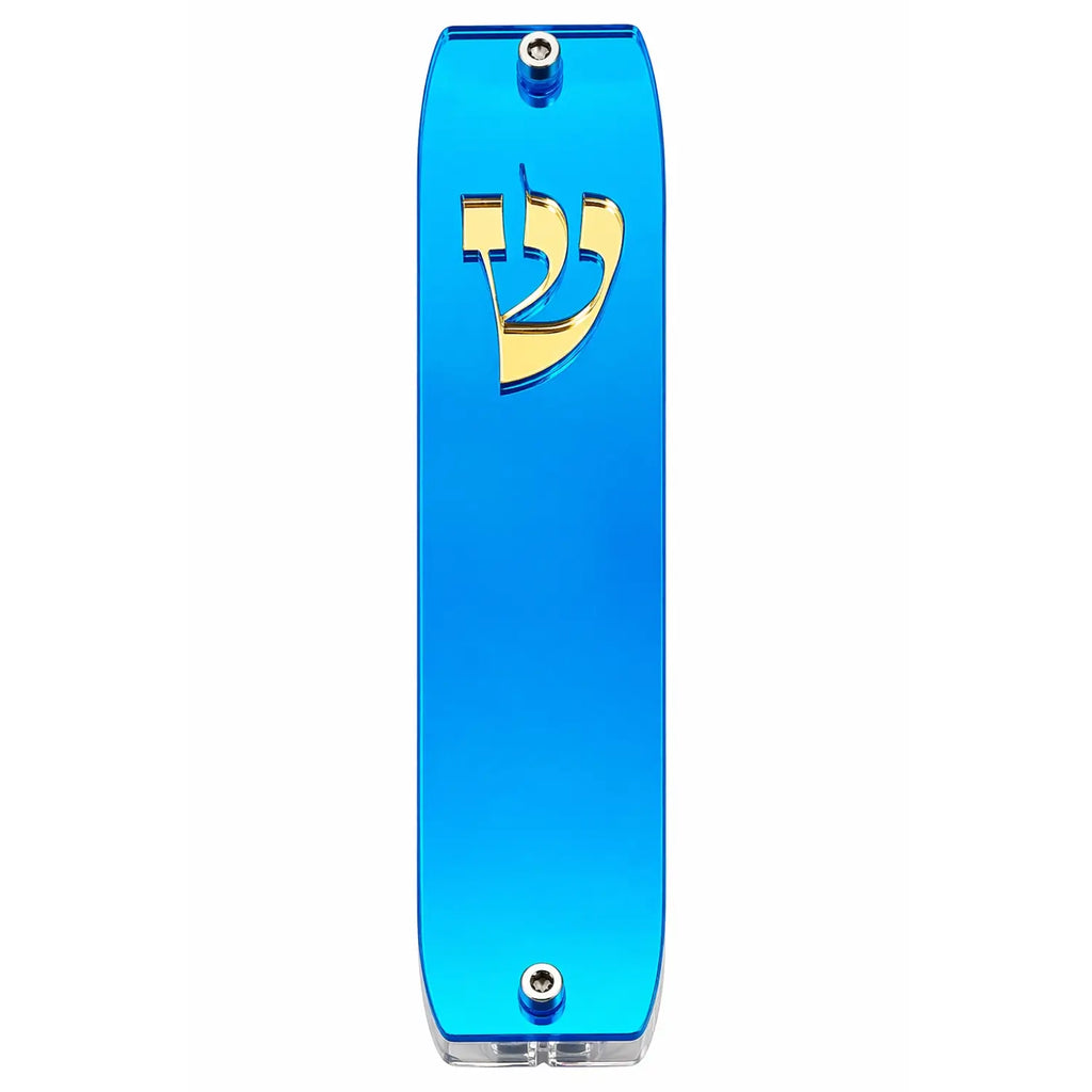 Genesis Classic Mezuzah for Door – Handmade Premium Clear Acrylic Case – Model LSN-10006