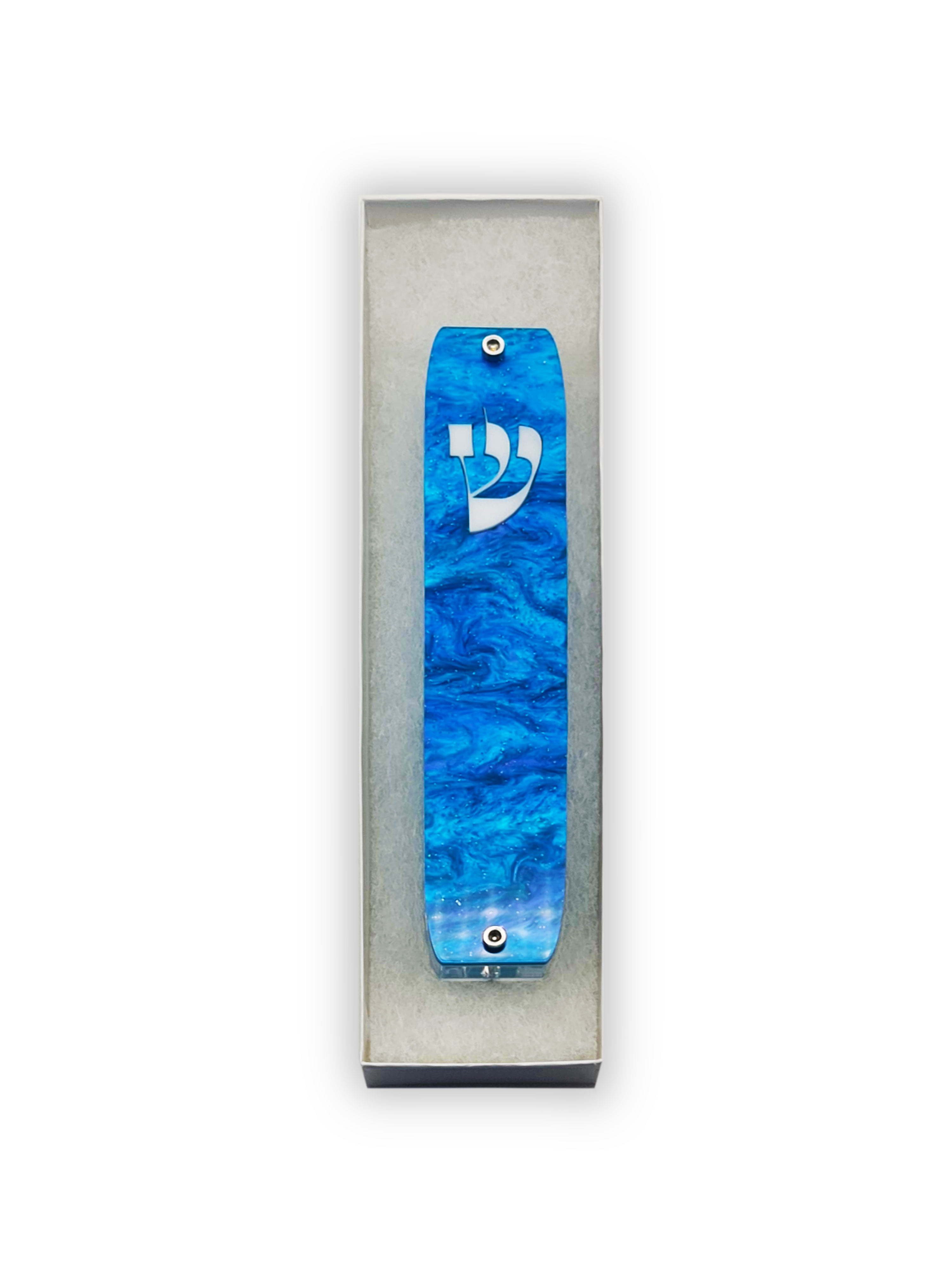 Genesis Classic Mezuzah for Door – Handmade Premium Clear Acrylic Case – Model LSN-10009