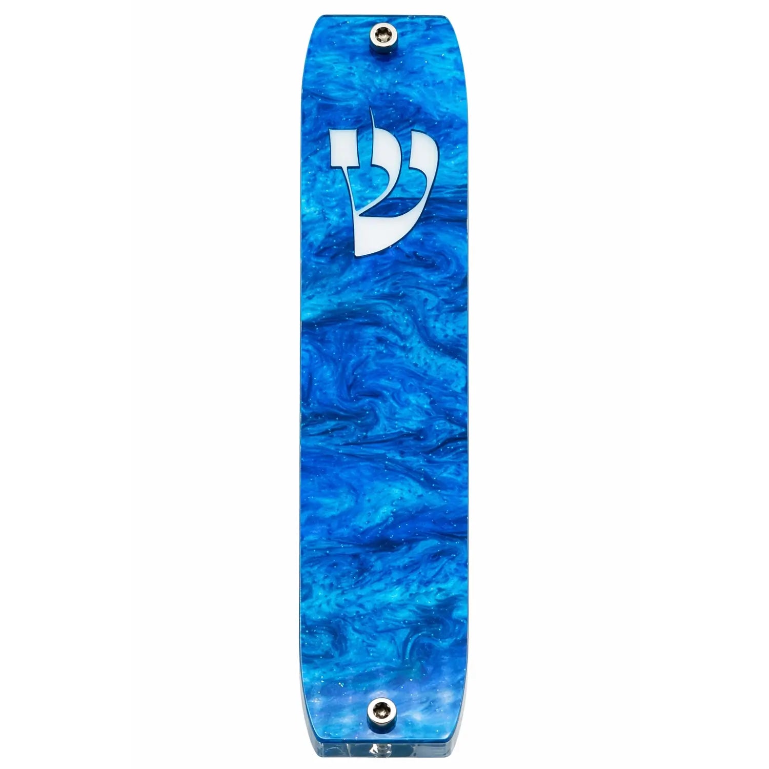 Genesis Classic Mezuzah for Door – Handmade Premium Clear Acrylic Case – Model LSN-10009