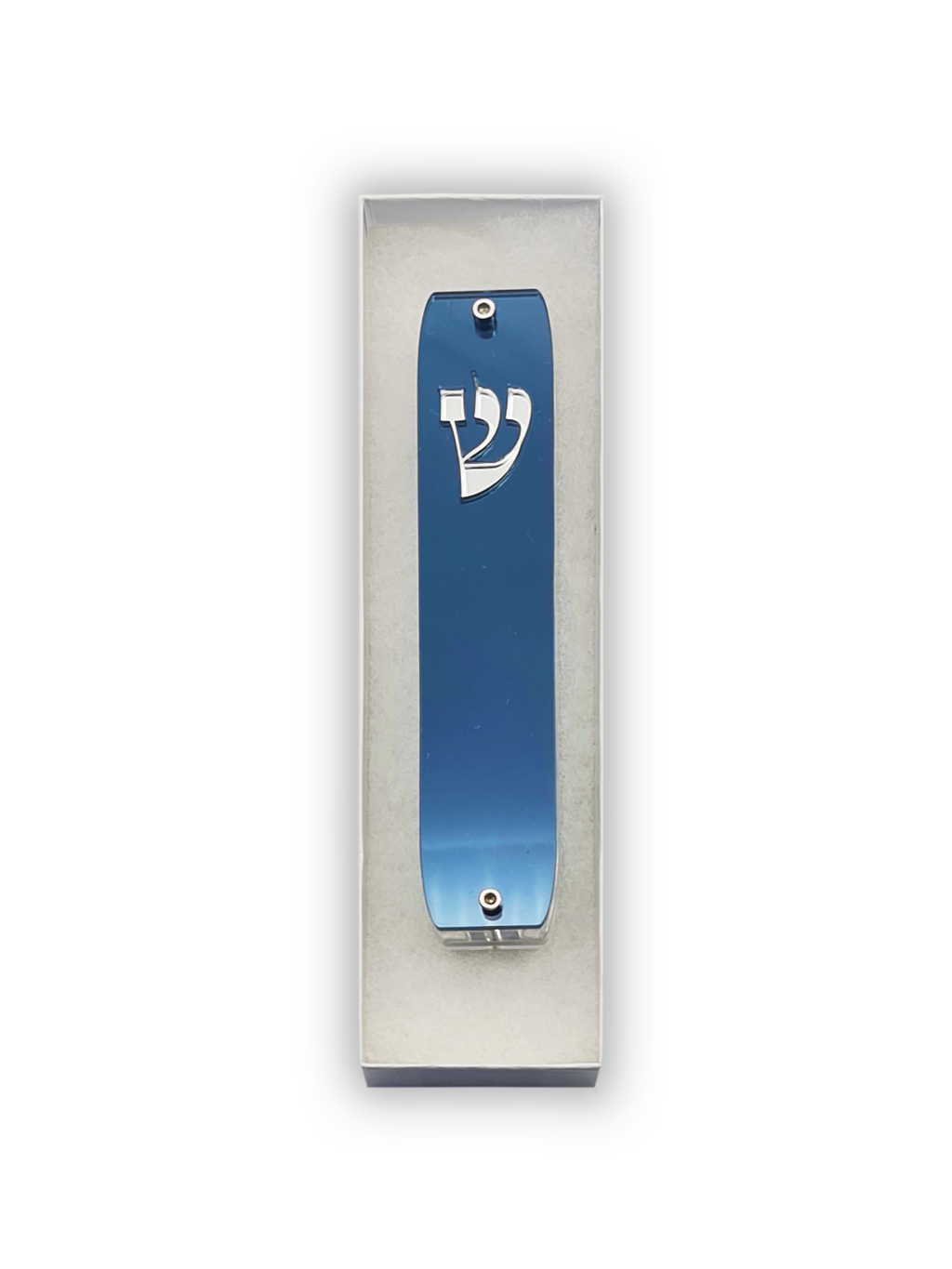 Genesis Classic Mezuzah for Door – Handmade Premium Clear Acrylic Case – Model LSN-10013