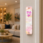 Genesis Classic Mezuzah for Door – Handmade Premium Clear Acrylic Case – Model LSN-10014
