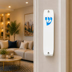 Genesis Classic Mezuzah for Door – Handmade Premium Clear Acrylic Case – Model LSN-10015