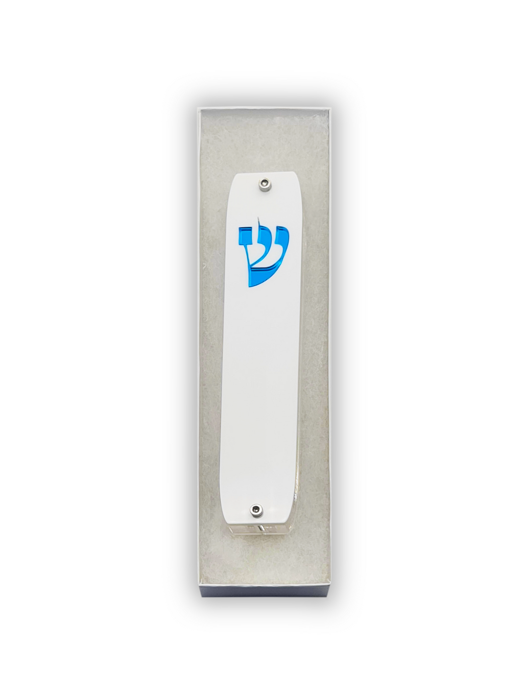 Genesis Classic Mezuzah for Door – Handmade Premium Clear Acrylic Case – Model LSN-10015