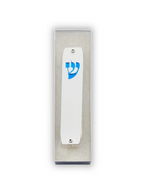 Genesis Classic Mezuzah for Door – Handmade Premium Clear Acrylic Case – Model LSN-10015