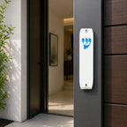 Genesis Classic Mezuzah for Door – Handmade Premium Clear Acrylic Case – Model LSN-10015