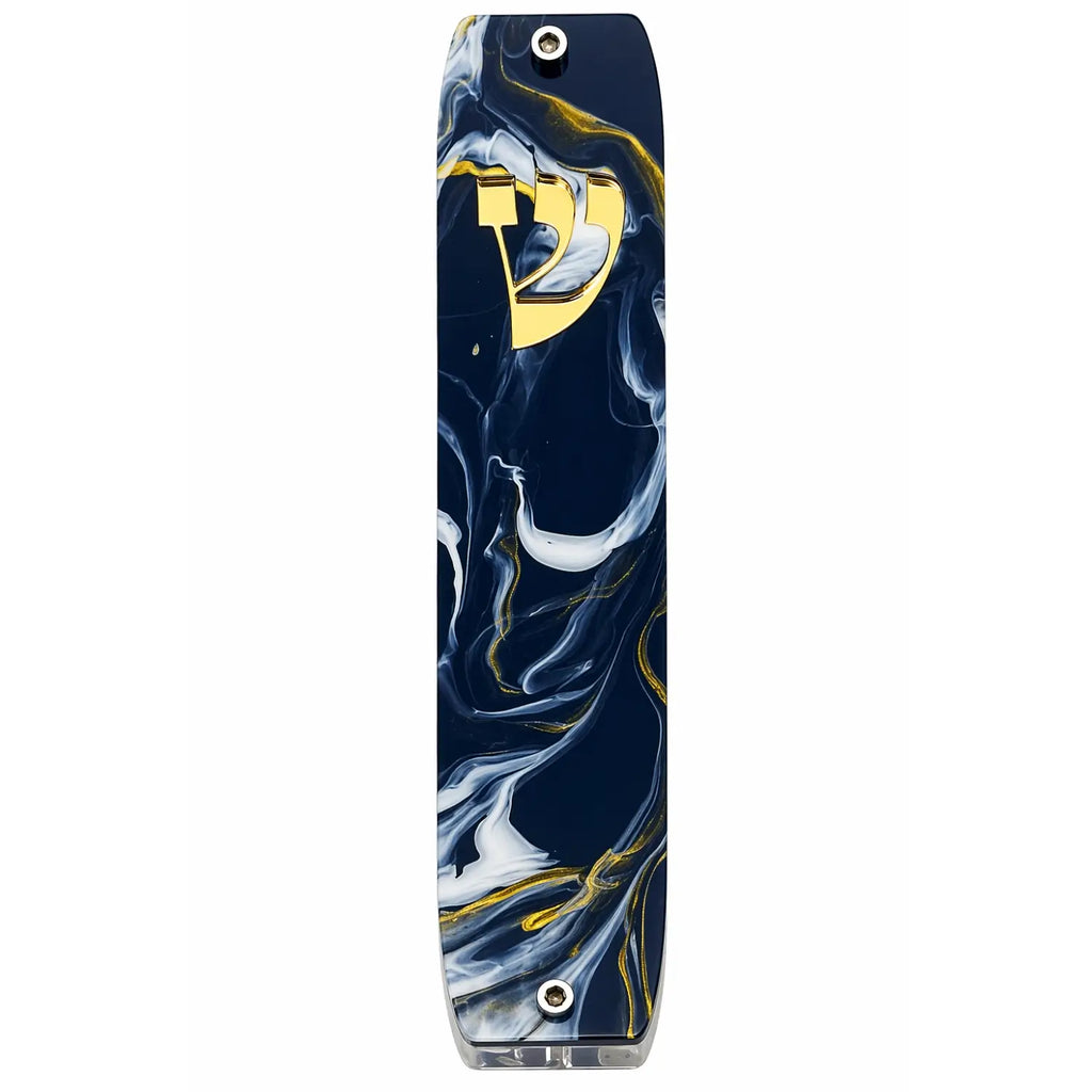 Genesis Classic Mezuzah for Door – Handmade Premium Clear Acrylic Case – Model LSN-10016