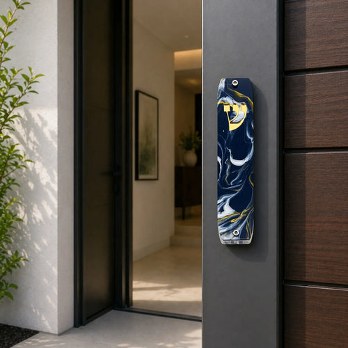 Genesis Classic Mezuzah for Door – Handmade Premium Clear Acrylic Case – Model LSN-10016