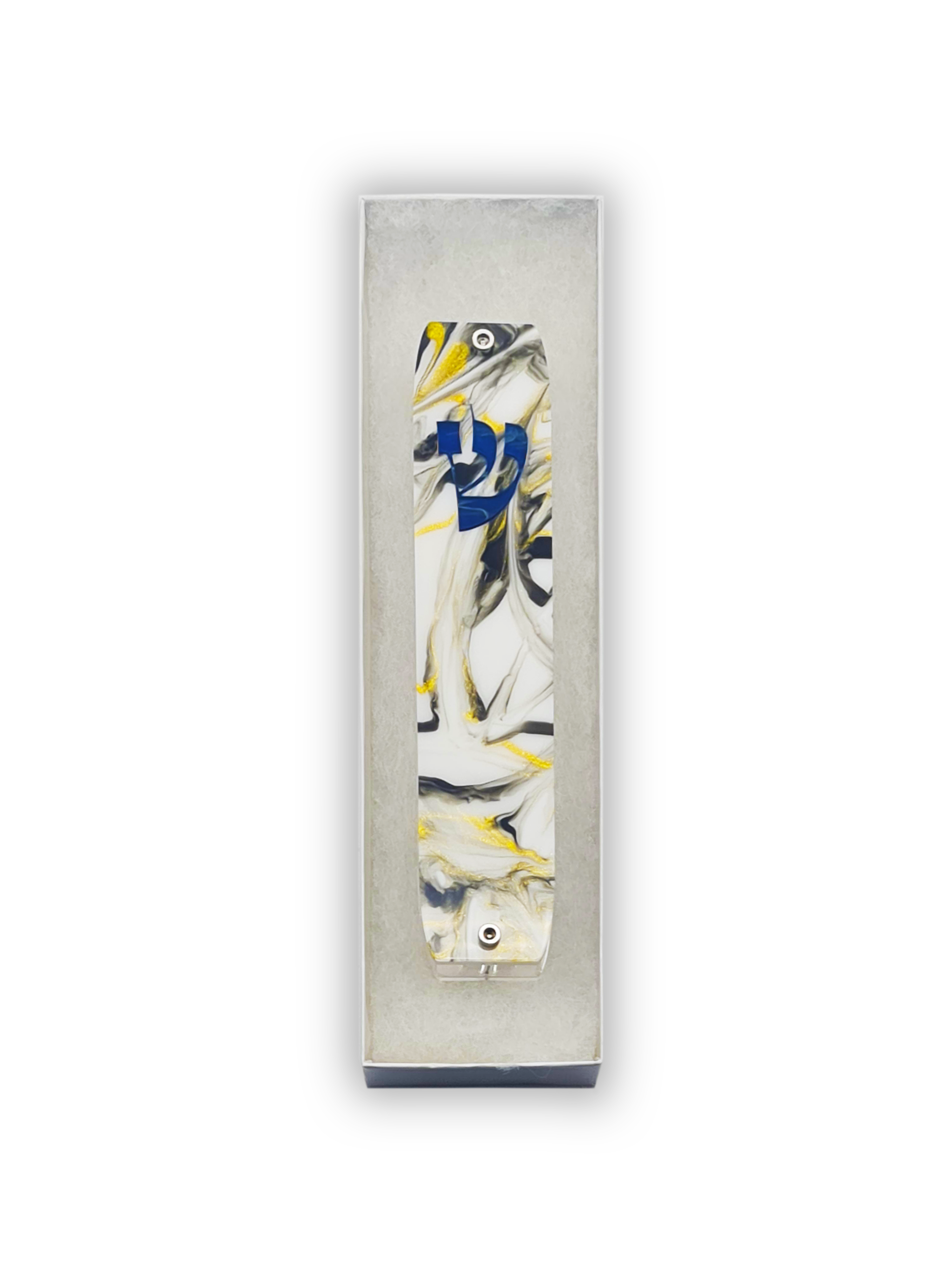 Genesis Classic Mezuzah for Door – Handmade Premium Clear Acrylic Case – Model LSN-10019