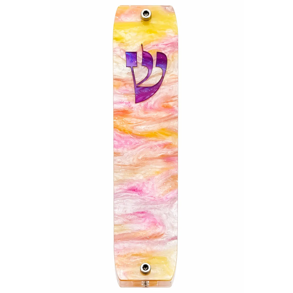 Genesis Classic Mezuzah for Door – Handmade Premium Clear Acrylic Case – Model LSN-10020