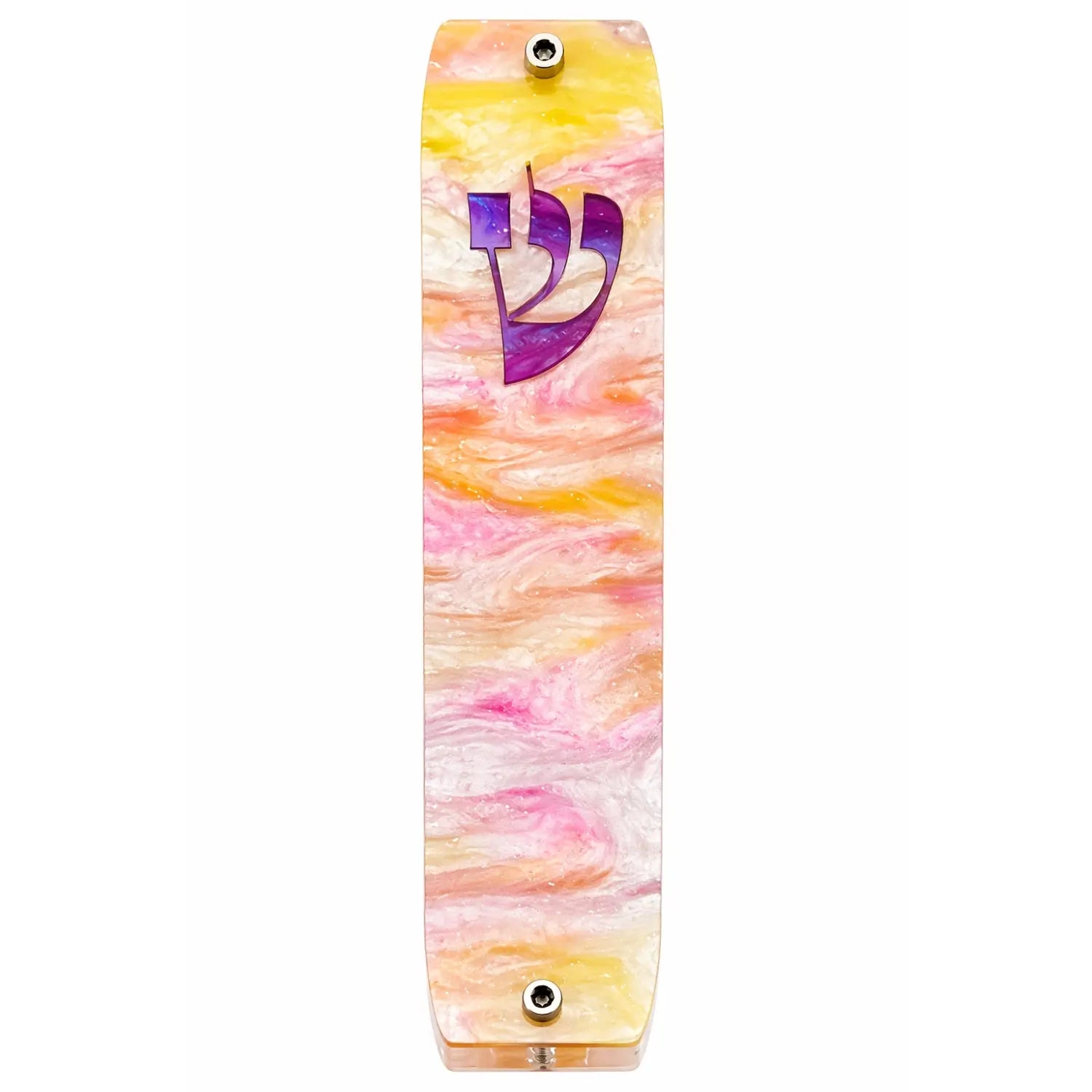 Genesis Classic Mezuzah for Door – Handmade Premium Clear Acrylic Case – Model LSN-10020