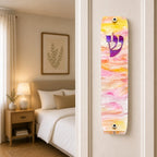 Genesis Classic Mezuzah for Door – Handmade Premium Clear Acrylic Case – Model LSN-10020