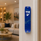Genesis Classic Mezuzah for Door – Handmade Premium Clear Acrylic Case – Model LSN-10021