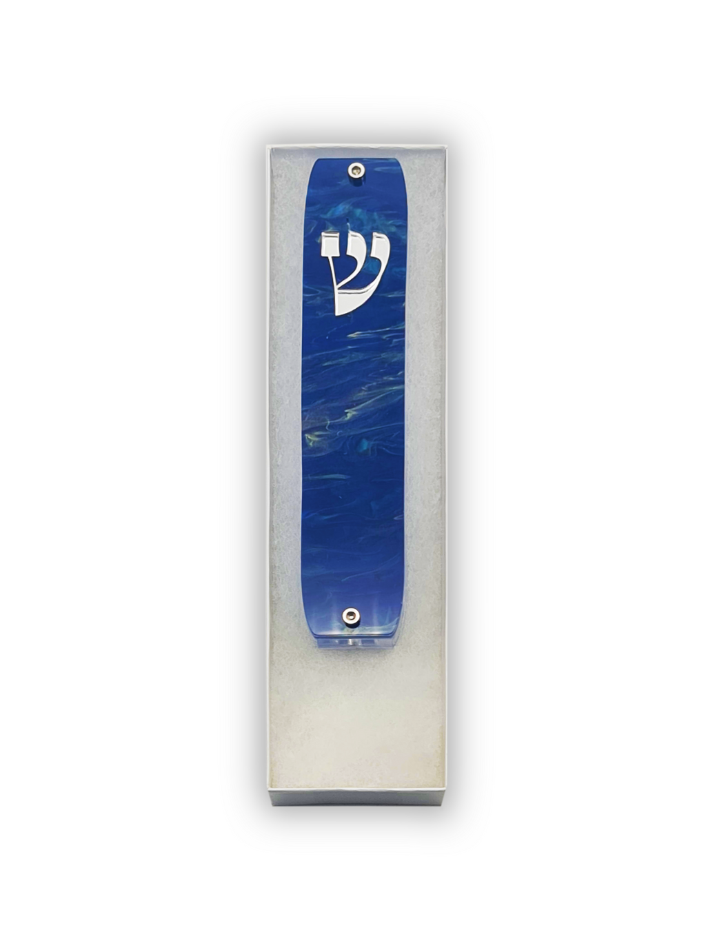 Genesis Classic Mezuzah for Door – Handmade Premium Clear Acrylic Case – Model LSN-10021