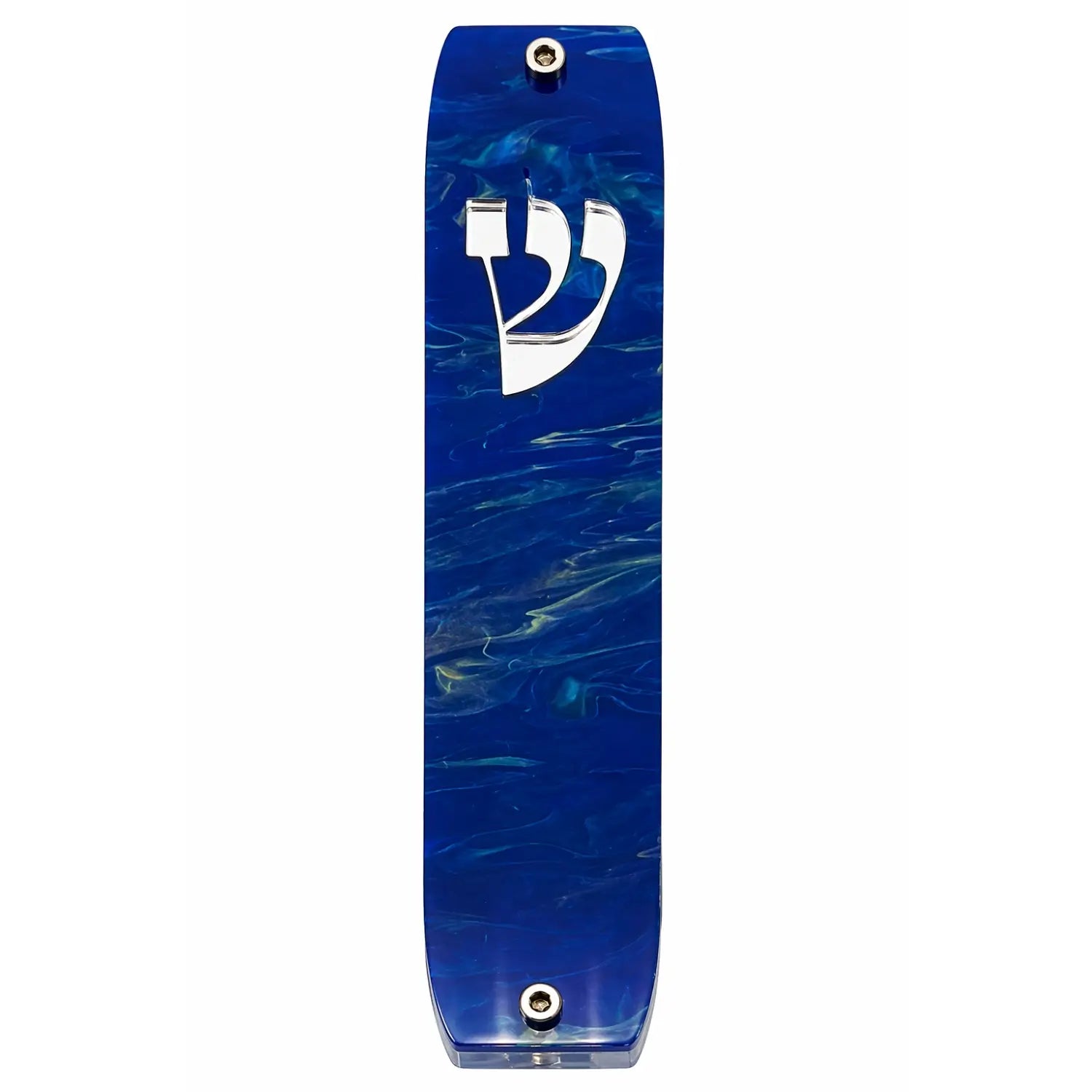 Genesis Classic Mezuzah for Door – Handmade Premium Clear Acrylic Case – Model LSN-10021