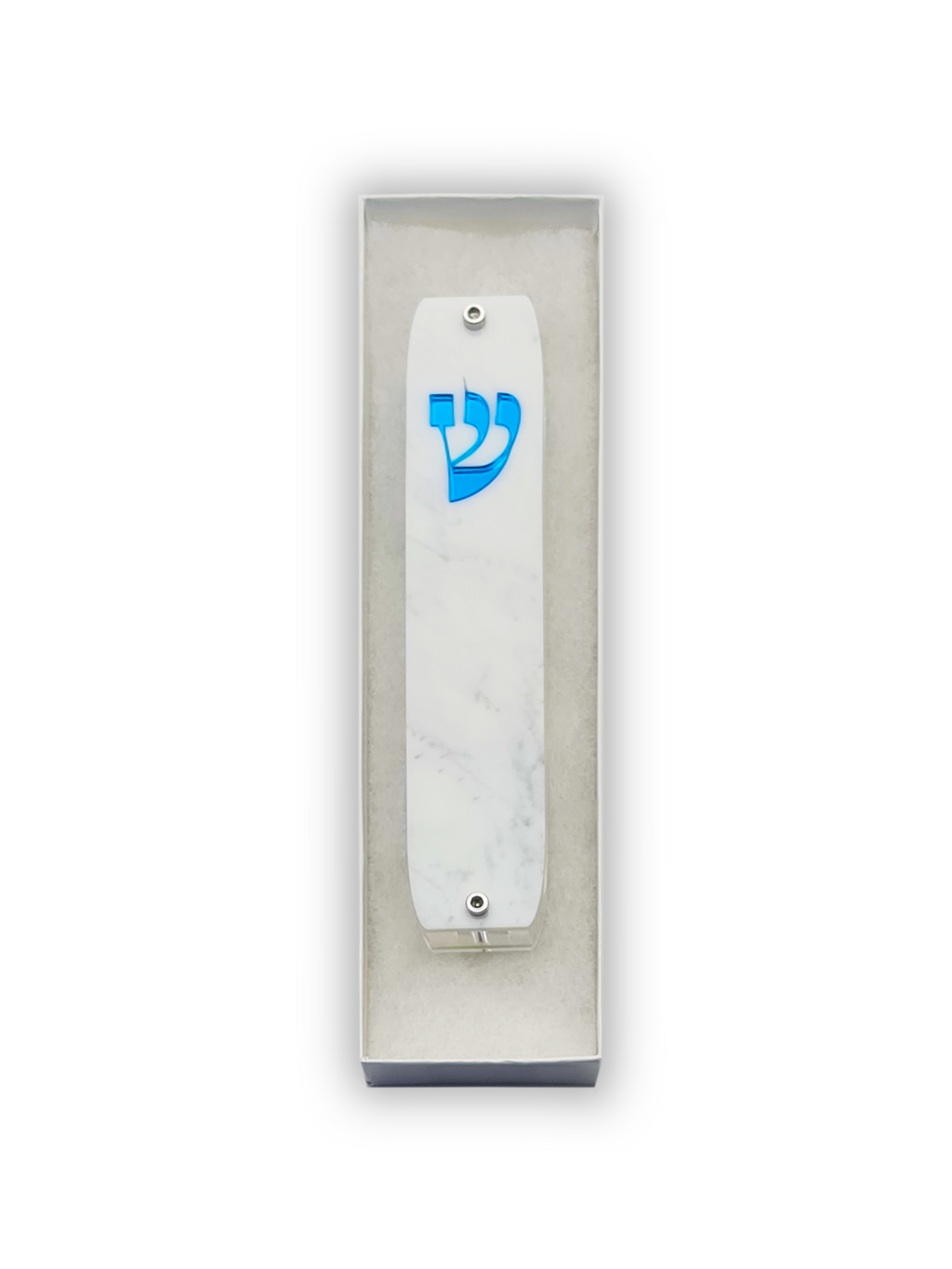 Genesis Classic Mezuzah for Door – Handmade Premium Clear Acrylic Case – Model LSN-10027