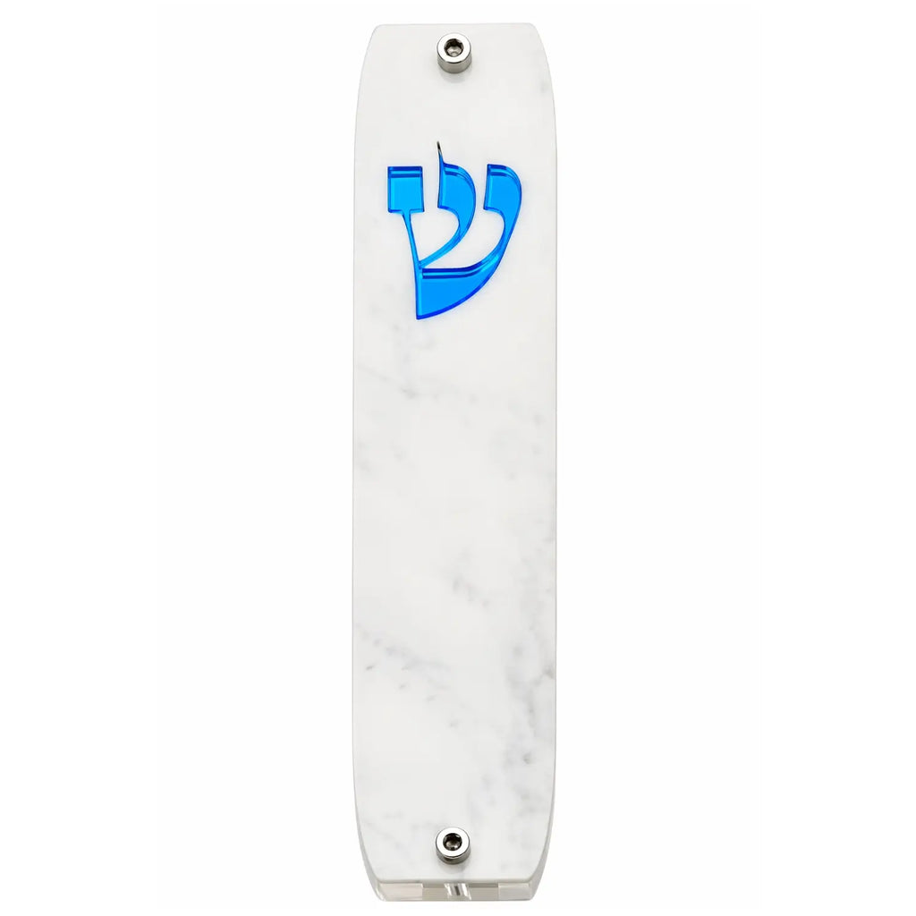 Genesis Classic Mezuzah for Door – Handmade Premium Clear Acrylic Case – Model LSN-10027
