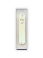 Genesis Classic Mezuzah for Door – Handmade Premium Clear Acrylic Case – Model LSN-10029