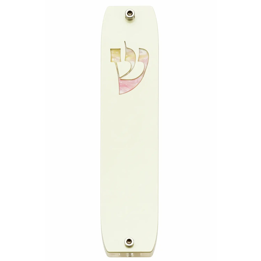 Genesis Classic Mezuzah for Door – Handmade Premium Clear Acrylic Case – Model LSN-10029