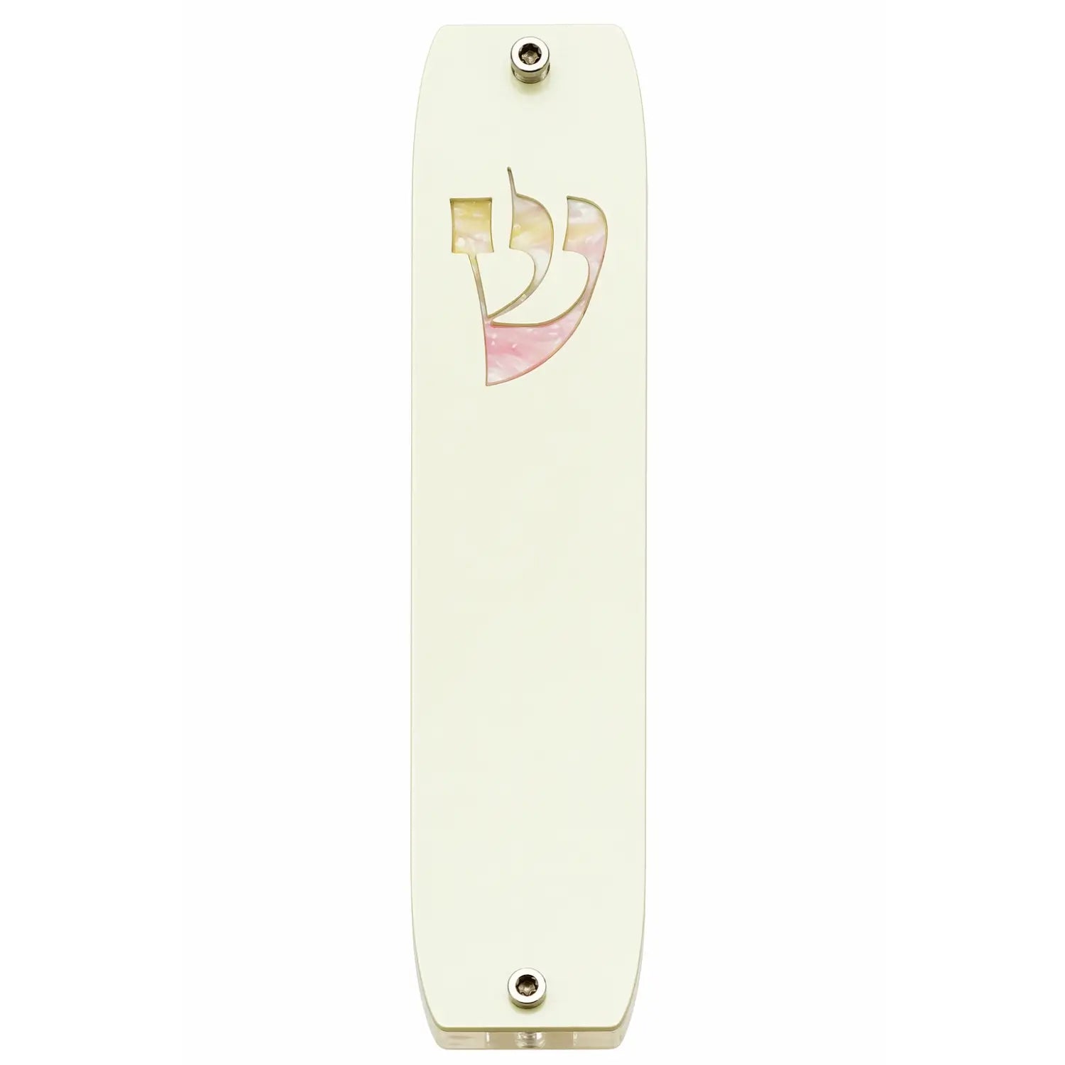 Genesis Classic Mezuzah for Door – Handmade Premium Clear Acrylic Case – Model LSN-10029
