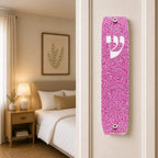 Genesis Classic Mezuzah for Door – Handmade Premium Clear Acrylic Case – Model LSN-10032