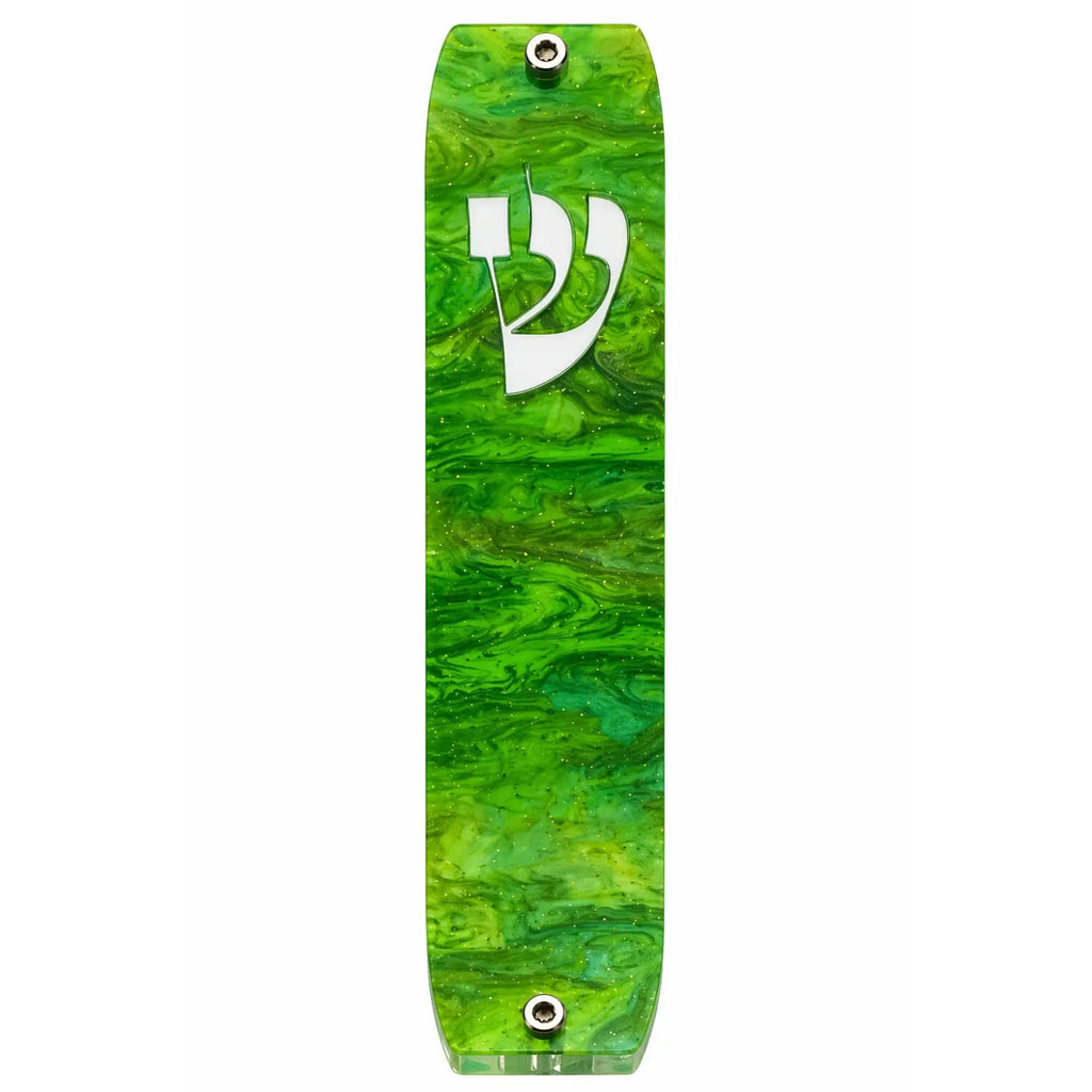 Genesis Classic Mezuzah for Door – Handmade Premium Clear Acrylic Case – Model LSN-10036