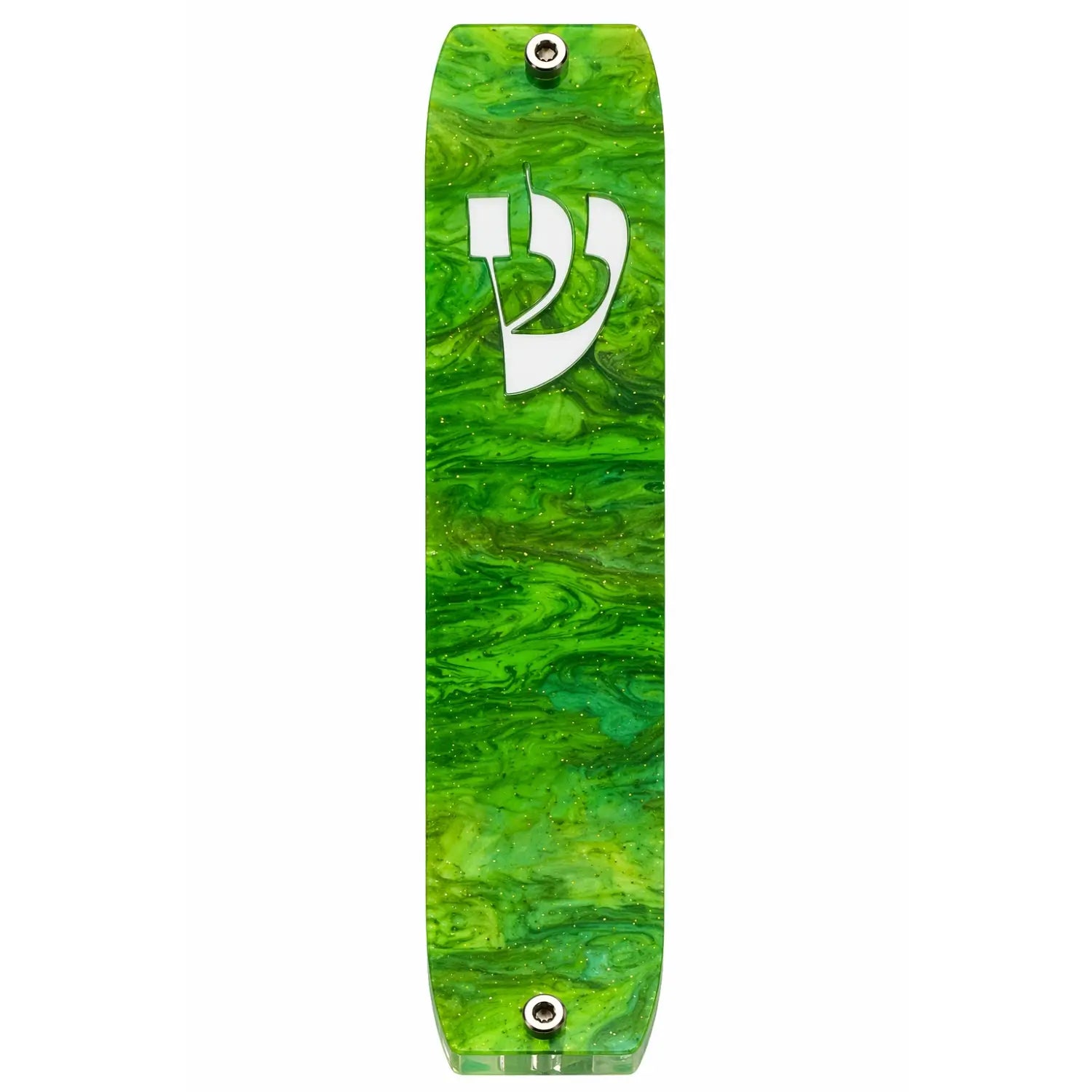 Genesis Classic Mezuzah for Door – Handmade Premium Clear Acrylic Case – Model LSN-10036