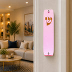 Genesis Classic Mezuzah for Door – Handmade Premium Clear Acrylic Case – Model LSN-10037