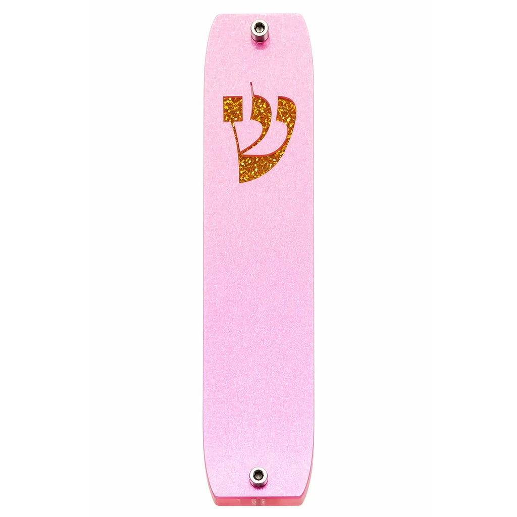 Genesis Classic Mezuzah for Door – Handmade Premium Clear Acrylic Case – Model LSN-10037