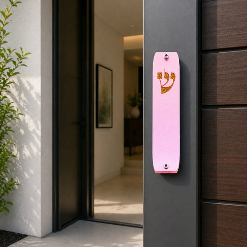 Genesis Classic Mezuzah for Door – Handmade Premium Clear Acrylic Case – Model LSN-10037