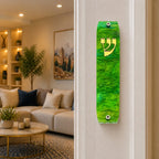 Genesis Classic Mezuzah for Door – Handmade Premium Clear Acrylic Case – Model LSN-10038