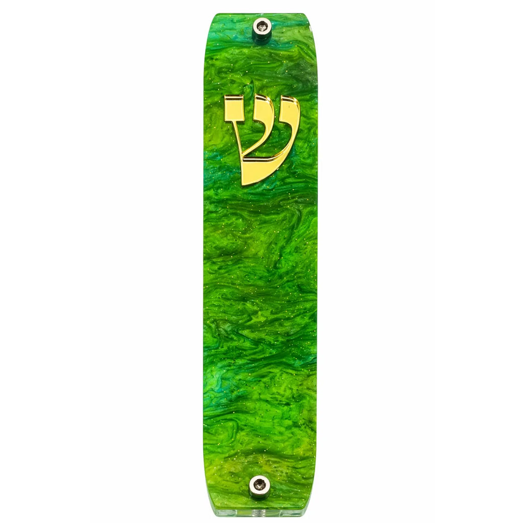Genesis Classic Mezuzah for Door – Handmade Premium Clear Acrylic Case – Model LSN-10038