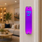 Genesis Classic Mezuzah for Door – Handmade Premium Clear Acrylic Case – Model LSN-10042