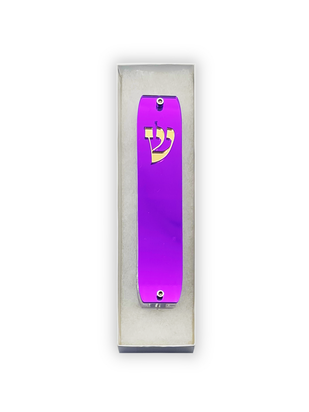Genesis Classic Mezuzah for Door – Handmade Premium Clear Acrylic Case – Model LSN-10043