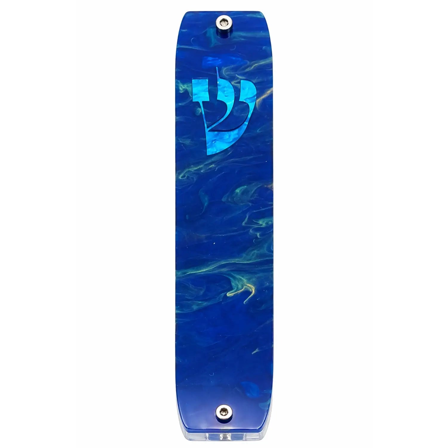 Genesis Classic Mezuzah for Door – Handmade Premium Clear Acrylic Case – Model LSN-10047