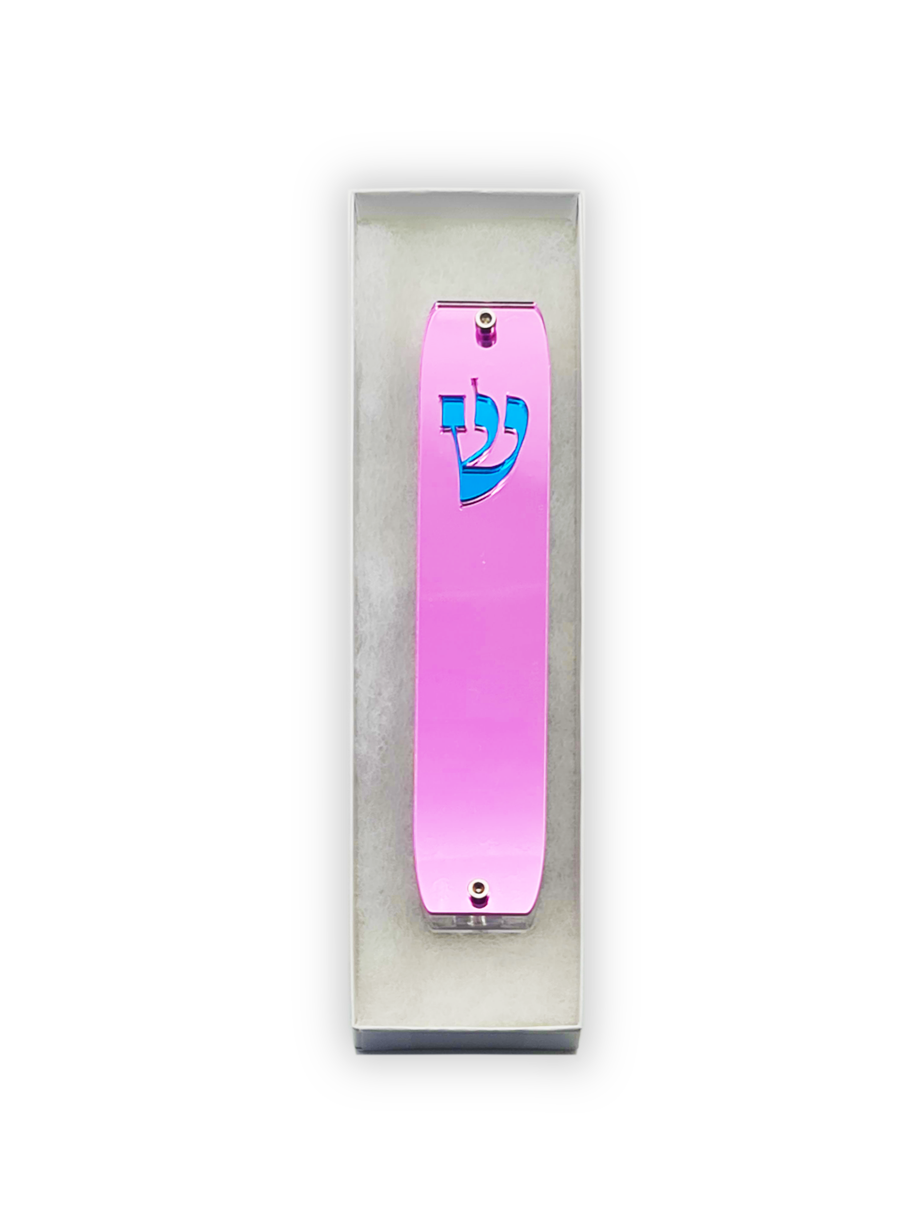 Genesis Classic Mezuzah for Door – Handmade Premium Clear Acrylic Case – Model LSN-10049