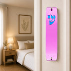 Genesis Classic Mezuzah for Door – Handmade Premium Clear Acrylic Case – Model LSN-10049