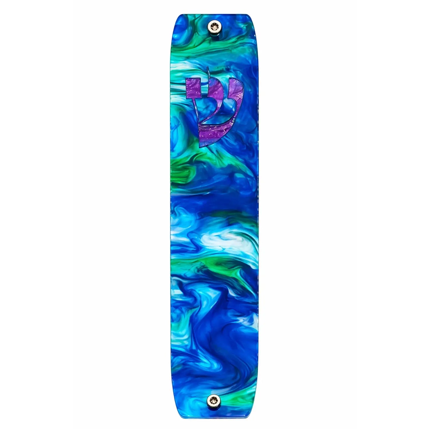 Genesis Classic Mezuzah for Door – Handmade Premium Clear Acrylic Case – Model LSN-10050