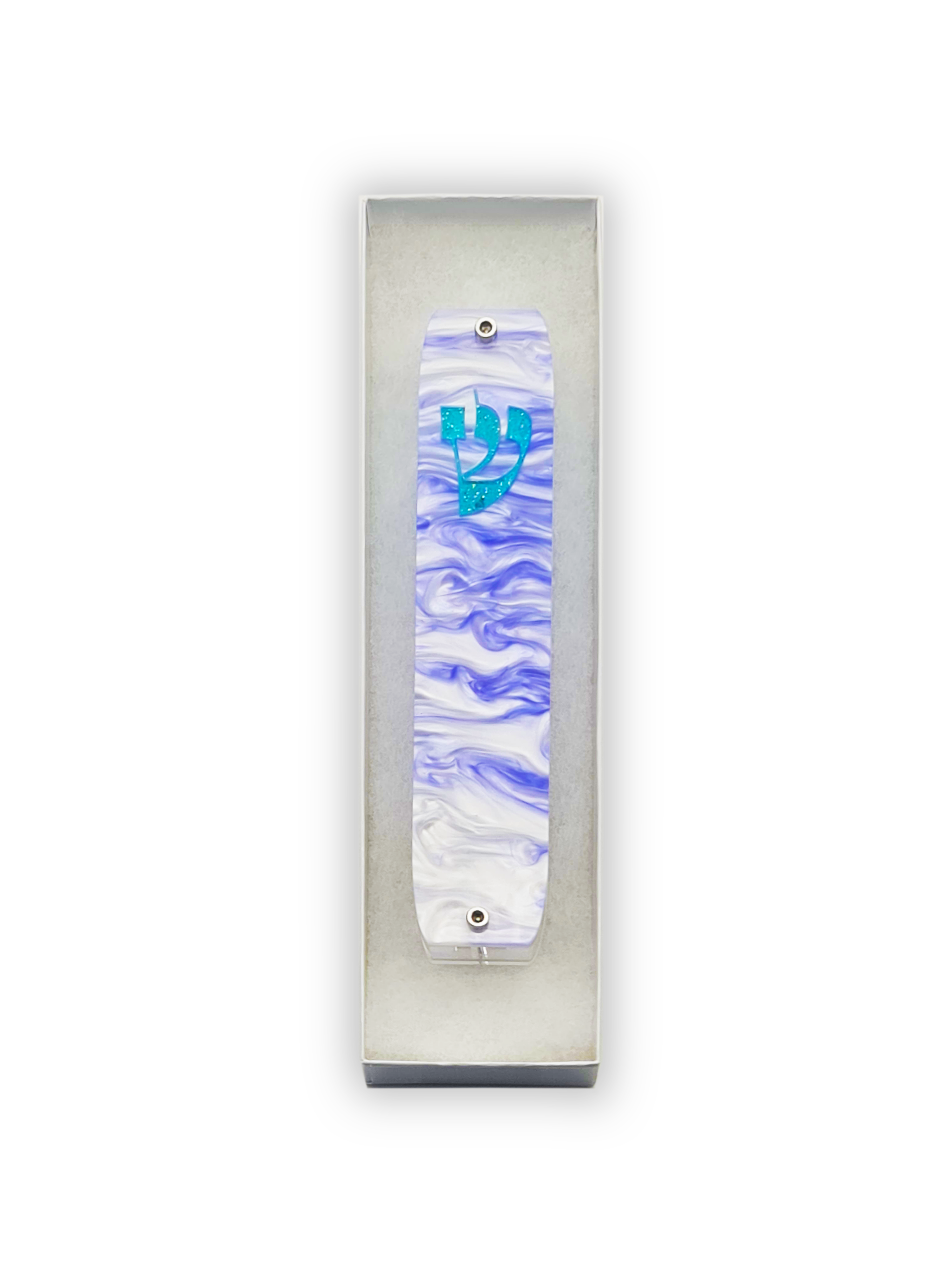 Genesis Classic Mezuzah for Door – Handmade Premium Clear Acrylic Case – Model LSN-10053