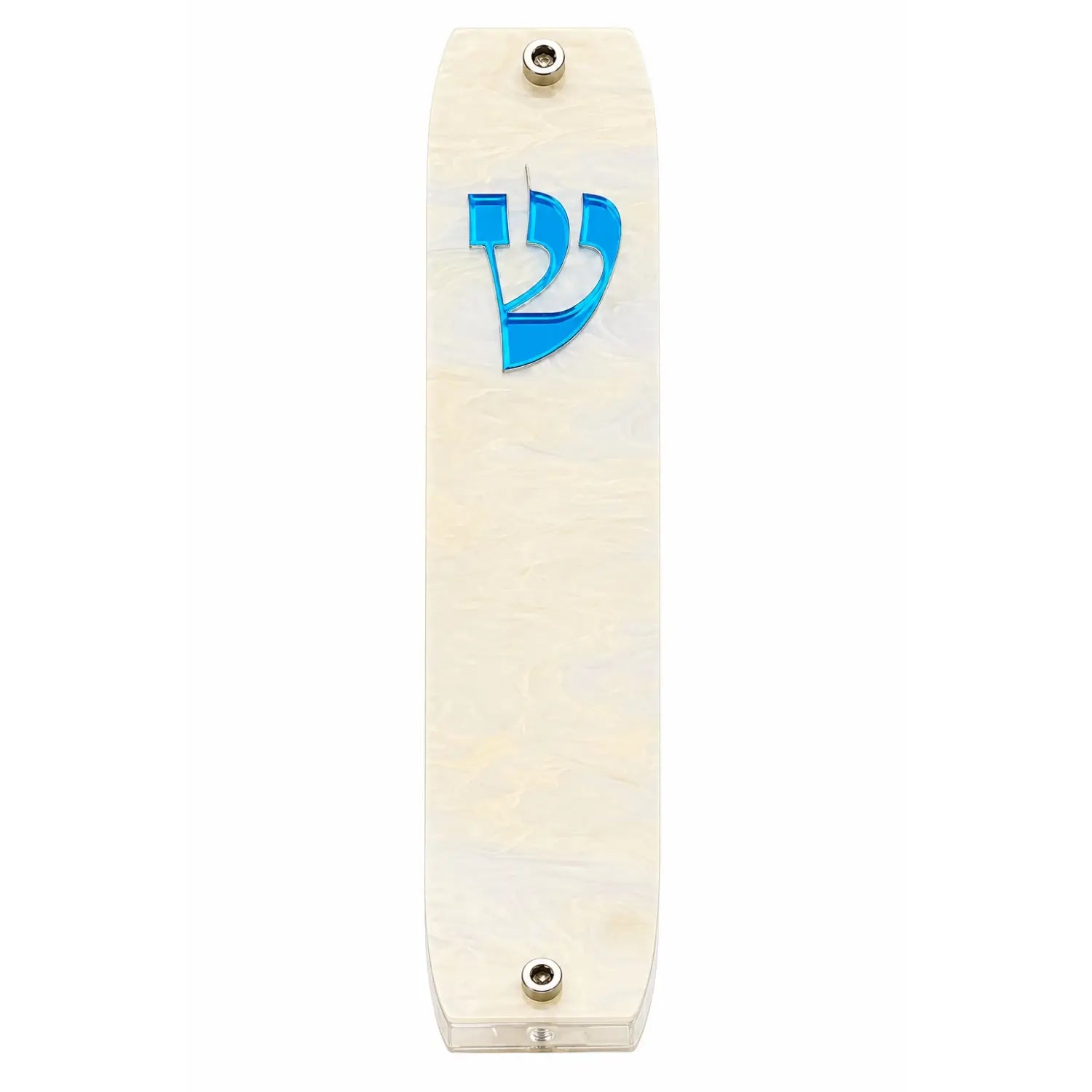 Genesis Classic Mezuzah for Door – Handmade Premium Clear Acrylic Case – Model LSN-10056
